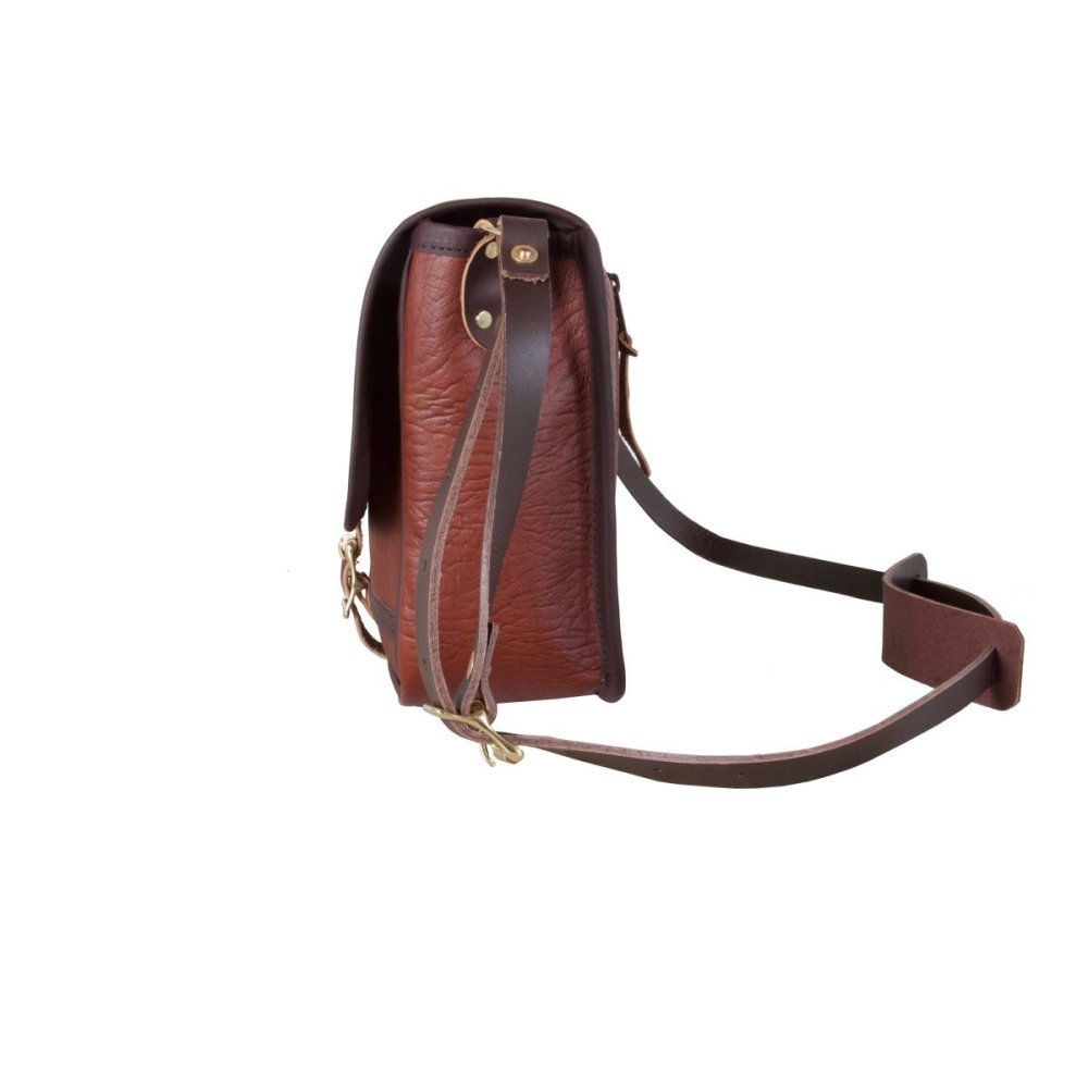 Duluth Pack 4 Liter Capacity Brown Trim Leather Conceal & Carry Mini Haversack - Flockneti