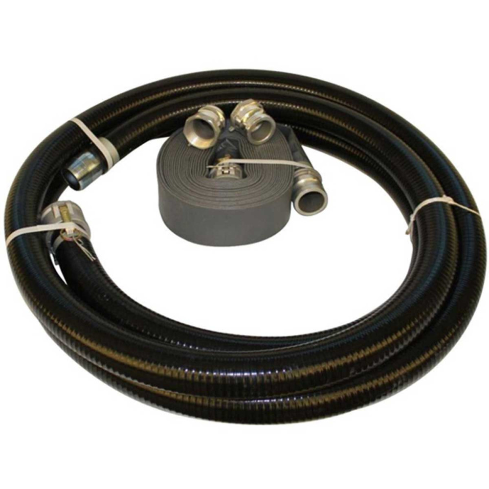 Wacker Neuson 3″ x 20′ Suction & 50′ Discharge Hose Kit - Flockneti