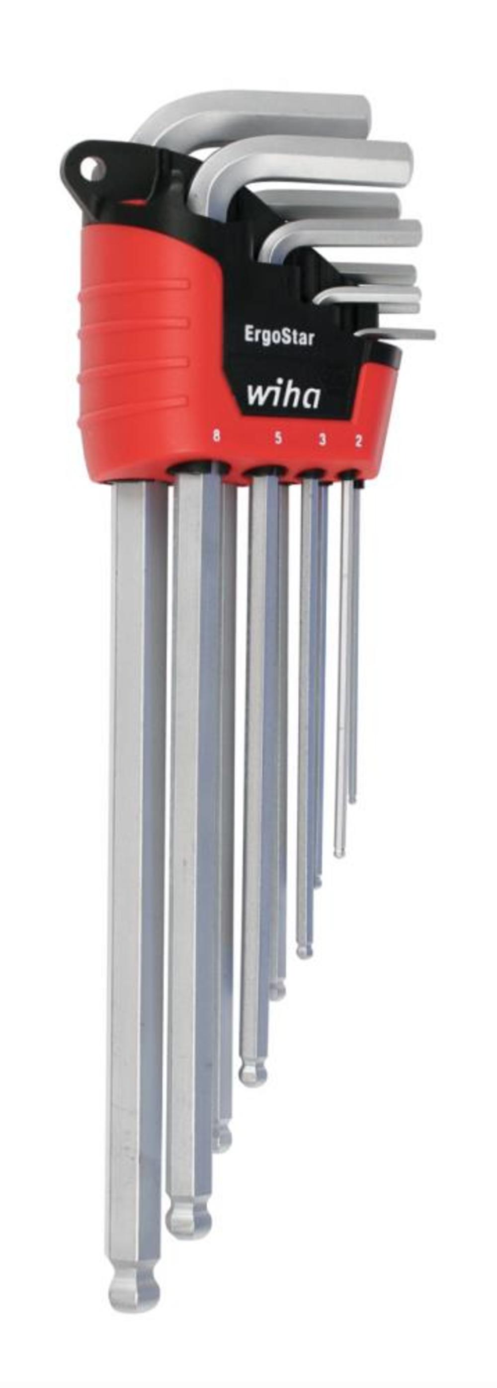 Wiha ErgoStar Metric Ball Hex L-Key 9 Pc. Set - Flockneti