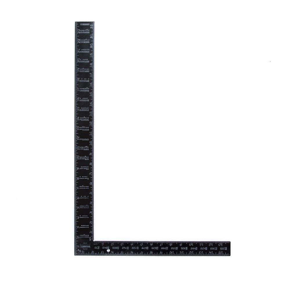Tool 16 In x 24 In Black Anodized Aluminum Rafter SquareProfessional Series - Flockneti