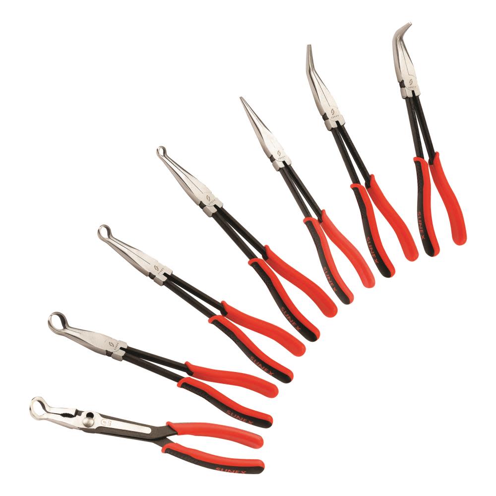 Sunex 7 Pc Long Reach Pliers Set - Flockneti