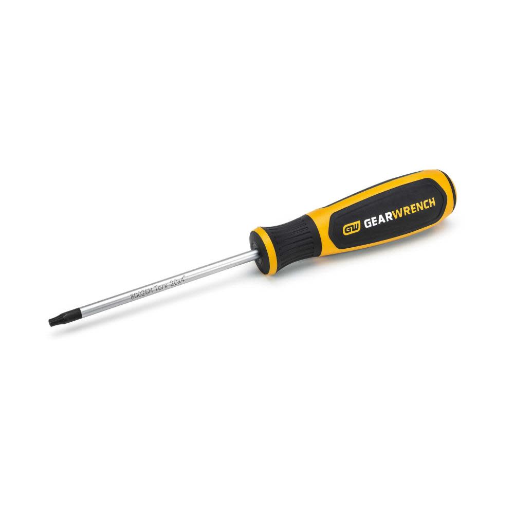 GEARWRENCH T20 x 4″ Torx Dual Material Screwdriver - Flockneti