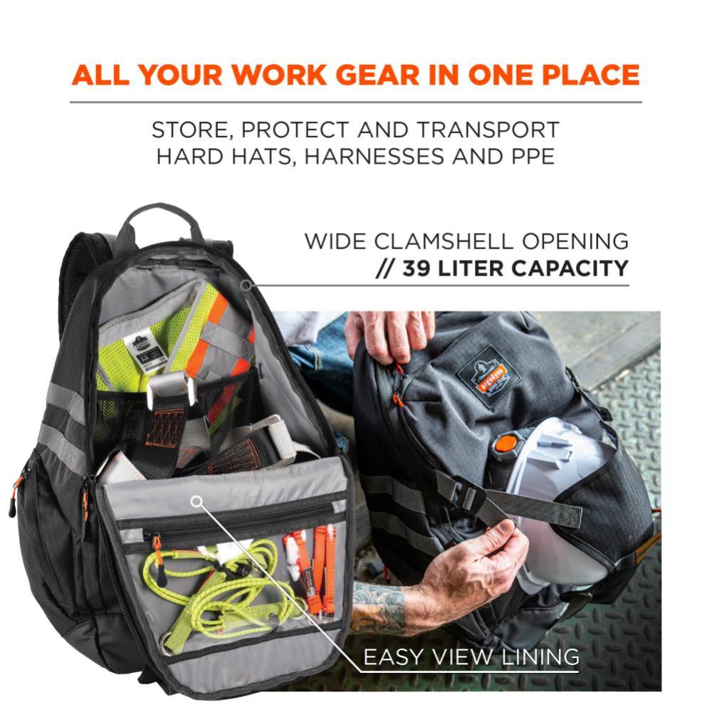 Ergodyne Arsenal 5188 Work Gear Jobsite Backpack Hard Hat Storage - Flockneti