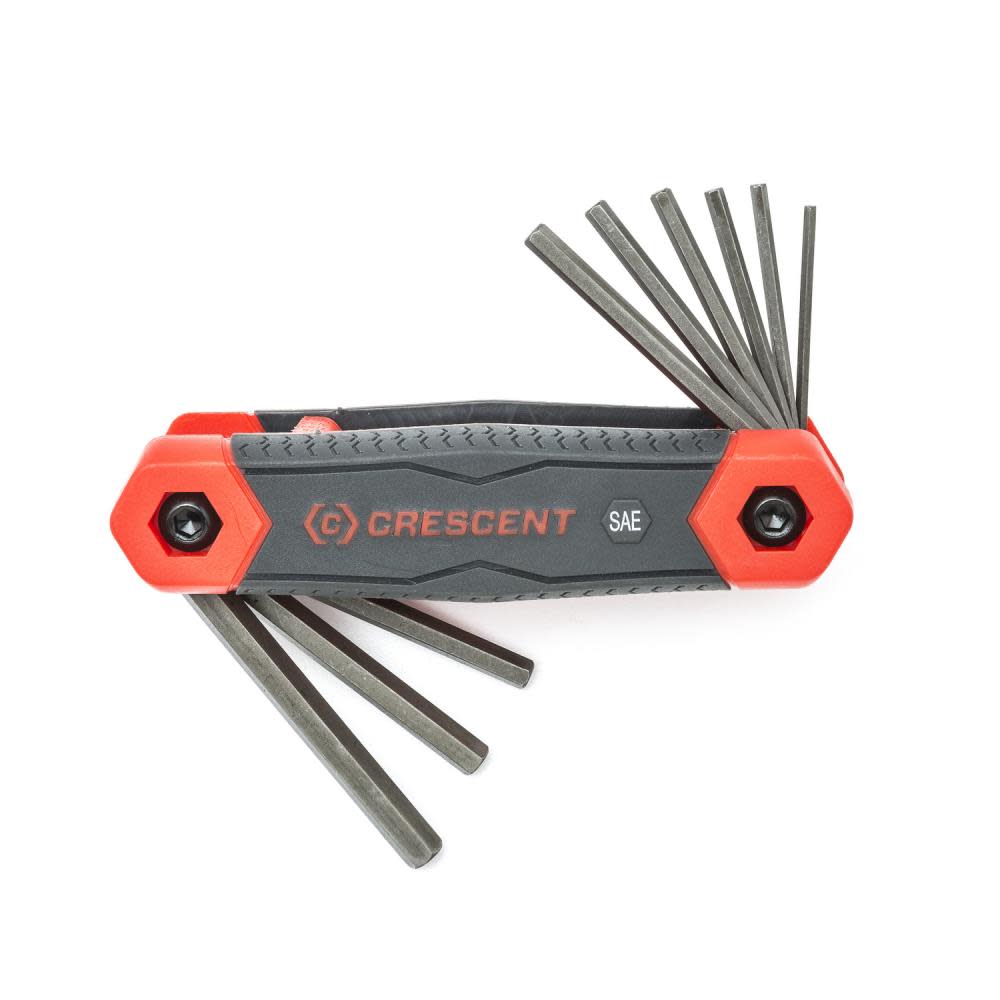 Crescent Folding Hex Key Set 3 pc. SAE/Metric/TORX - Flockneti