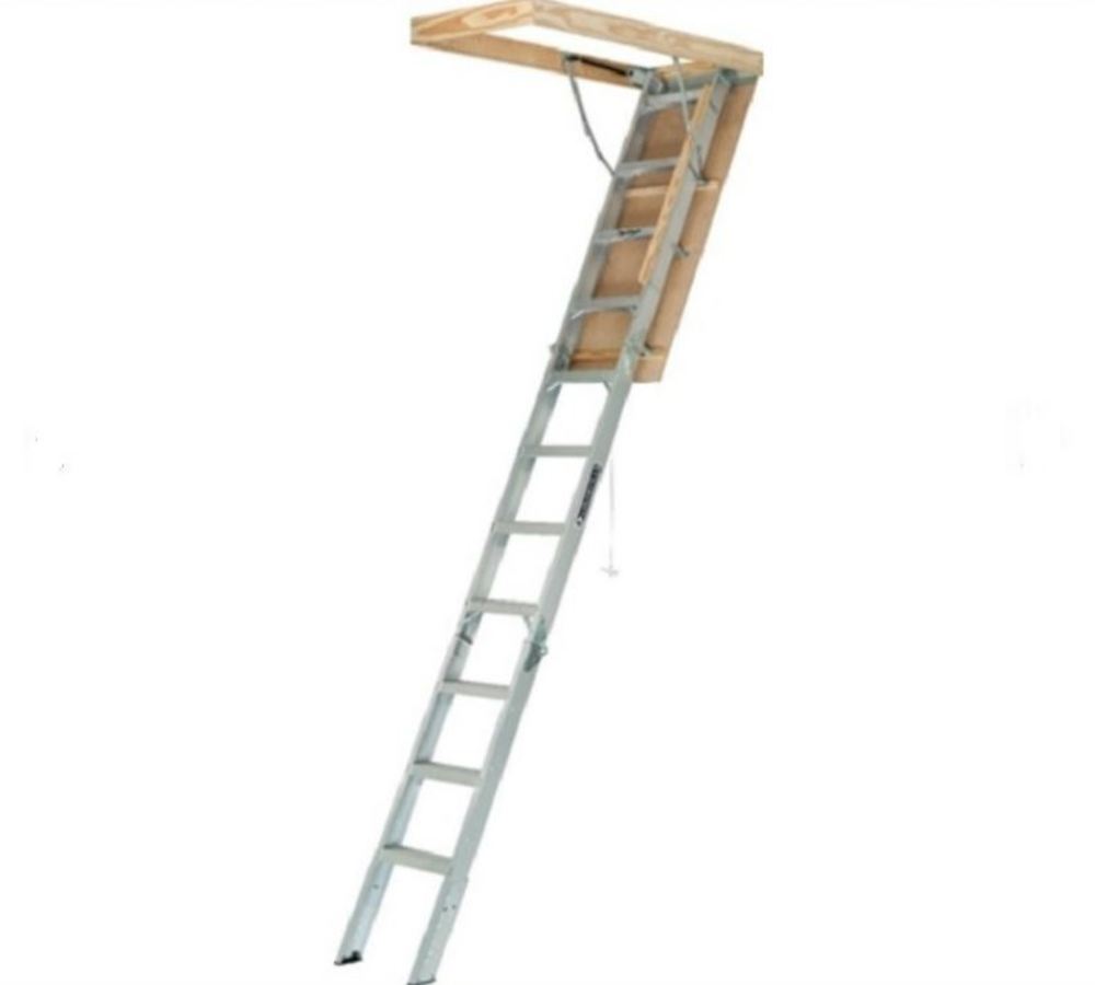 DEWALT Attic Ladder Aluminum 375# 25.5 x 54 7’8″-10’3″H - Flockneti