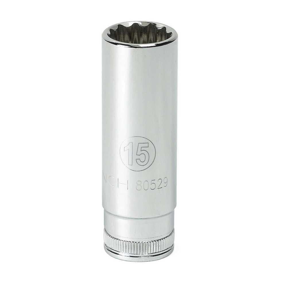 GEARWRENCH Deep Socket 3/8 In. Drive 6 Point 24mm - Flockneti
