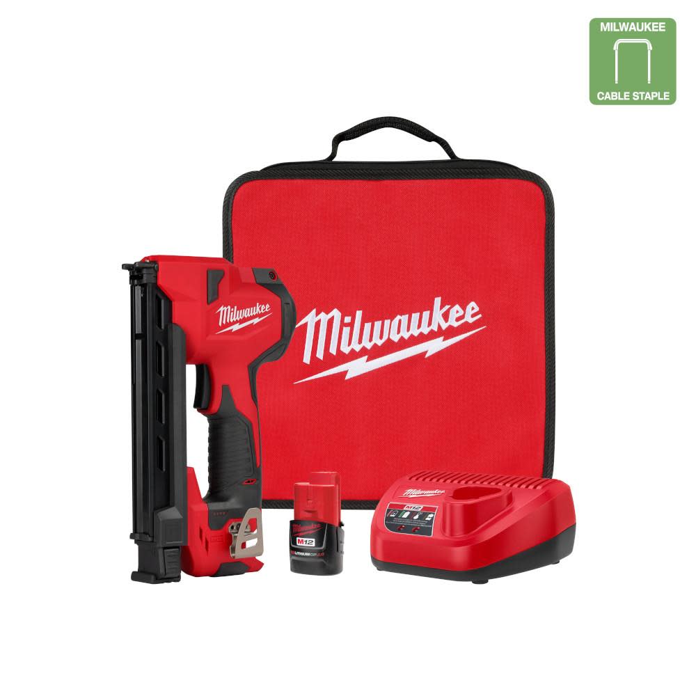 Milwaukee M12 Cable Stapler Kit - Flockneti