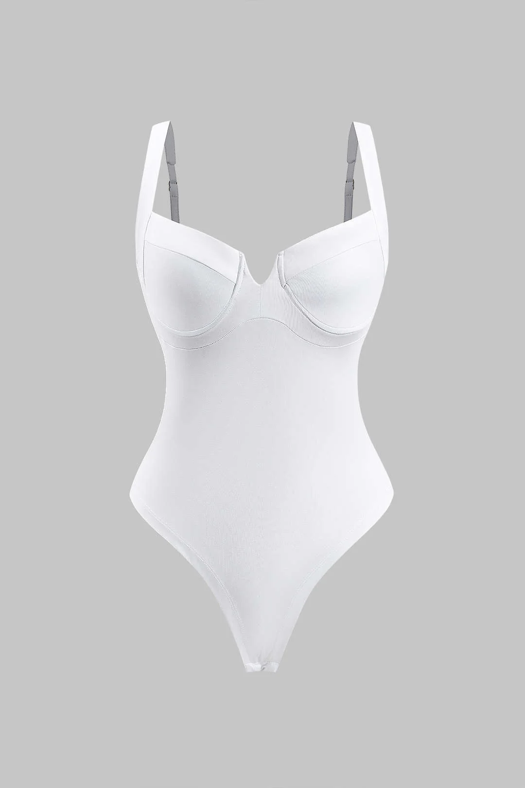 Solid Bustier Sleeveless Bodysuit - Flockneti