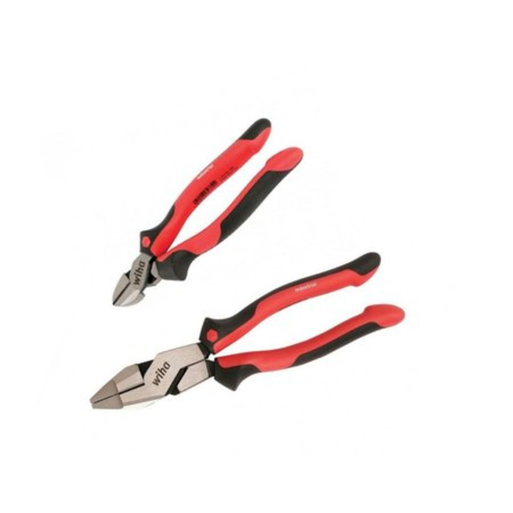 Wiha Linemans Pliers & Diagonal Cutters Set 2pc - Flockneti