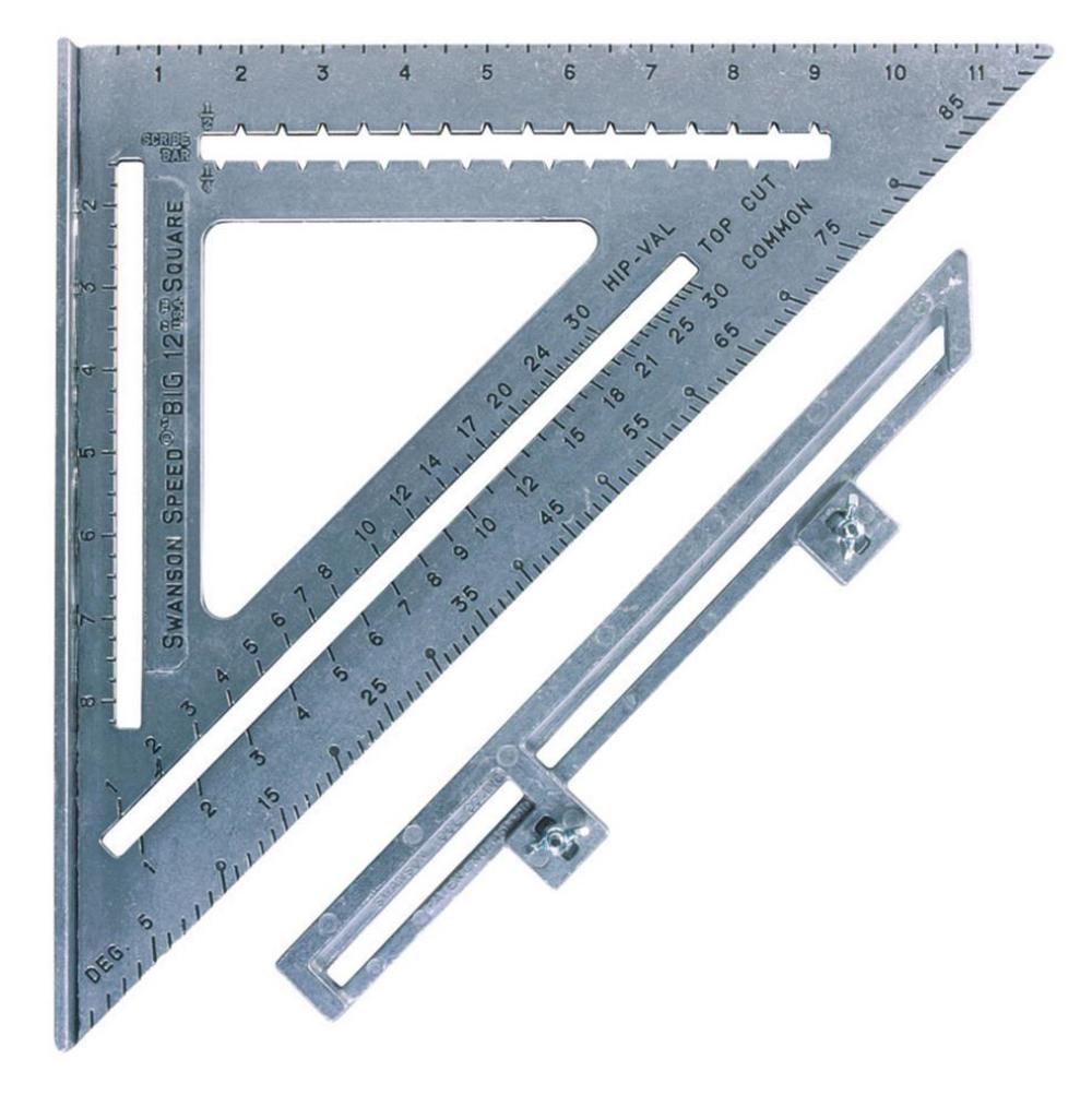 Tool Big 12 Speed Square with Layout Bar Blue Book - Flockneti
