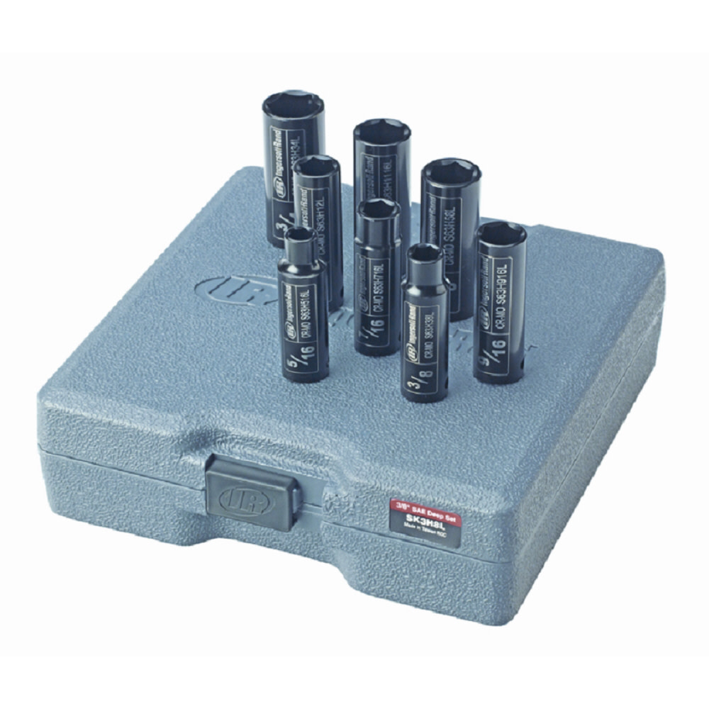Ingersoll Rand 3/8″ Drive SAE Deep Socket Set - Flockneti