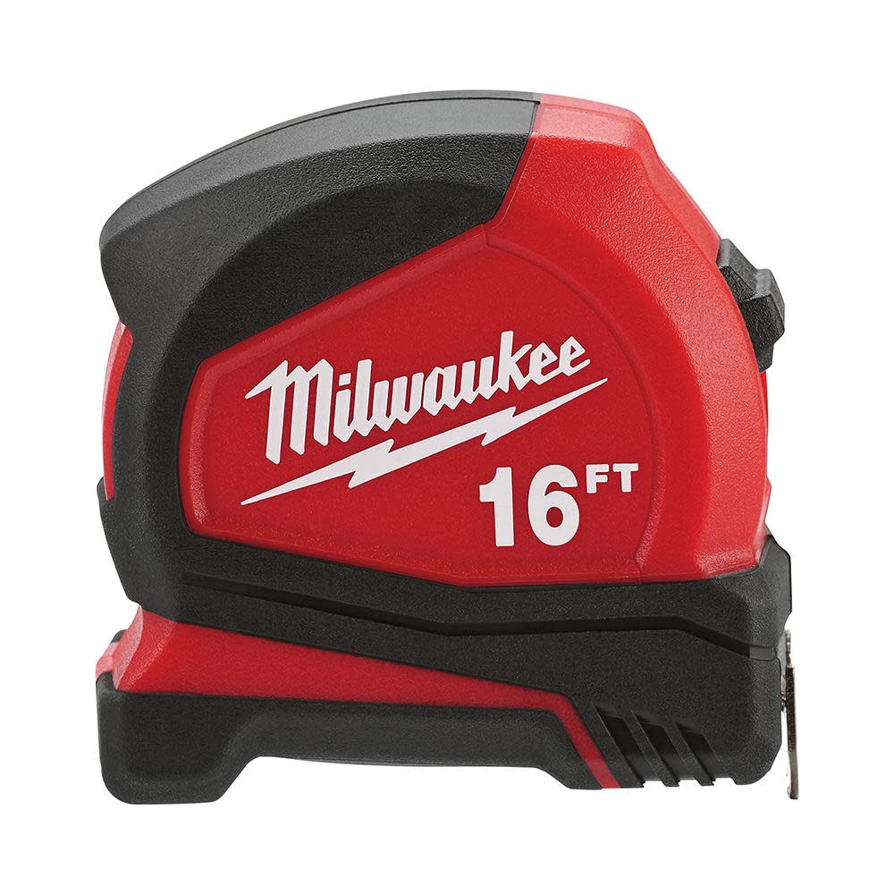 Milwaukee 16 ft. Compact Tape Measure - Flockneti