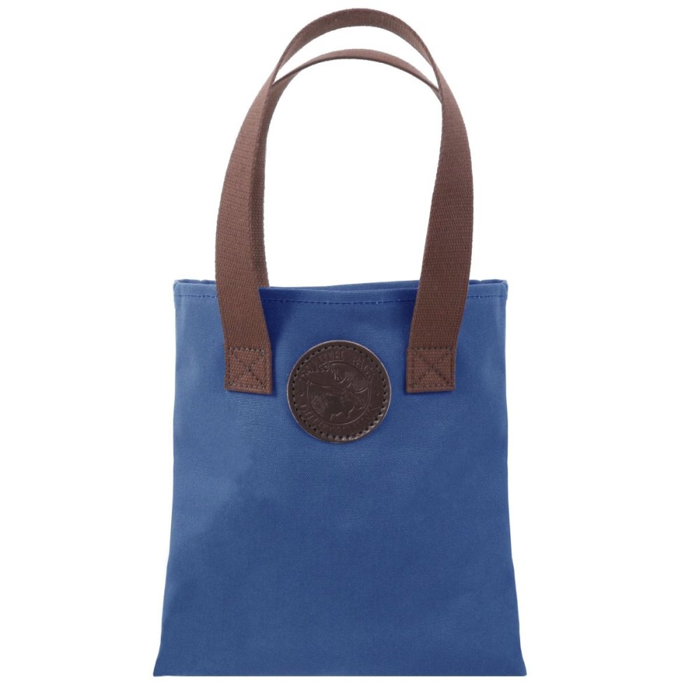 Duluth Pack 6 Liter Capacity Royal Blue Canvas Box Style Promo Tote - Flockneti