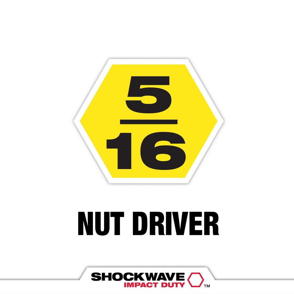 Milwaukee SHOCKWAVE Impact Duty 5/16 x 2 9/16″ Magnetic Nut Driver 10pk - Flockneti