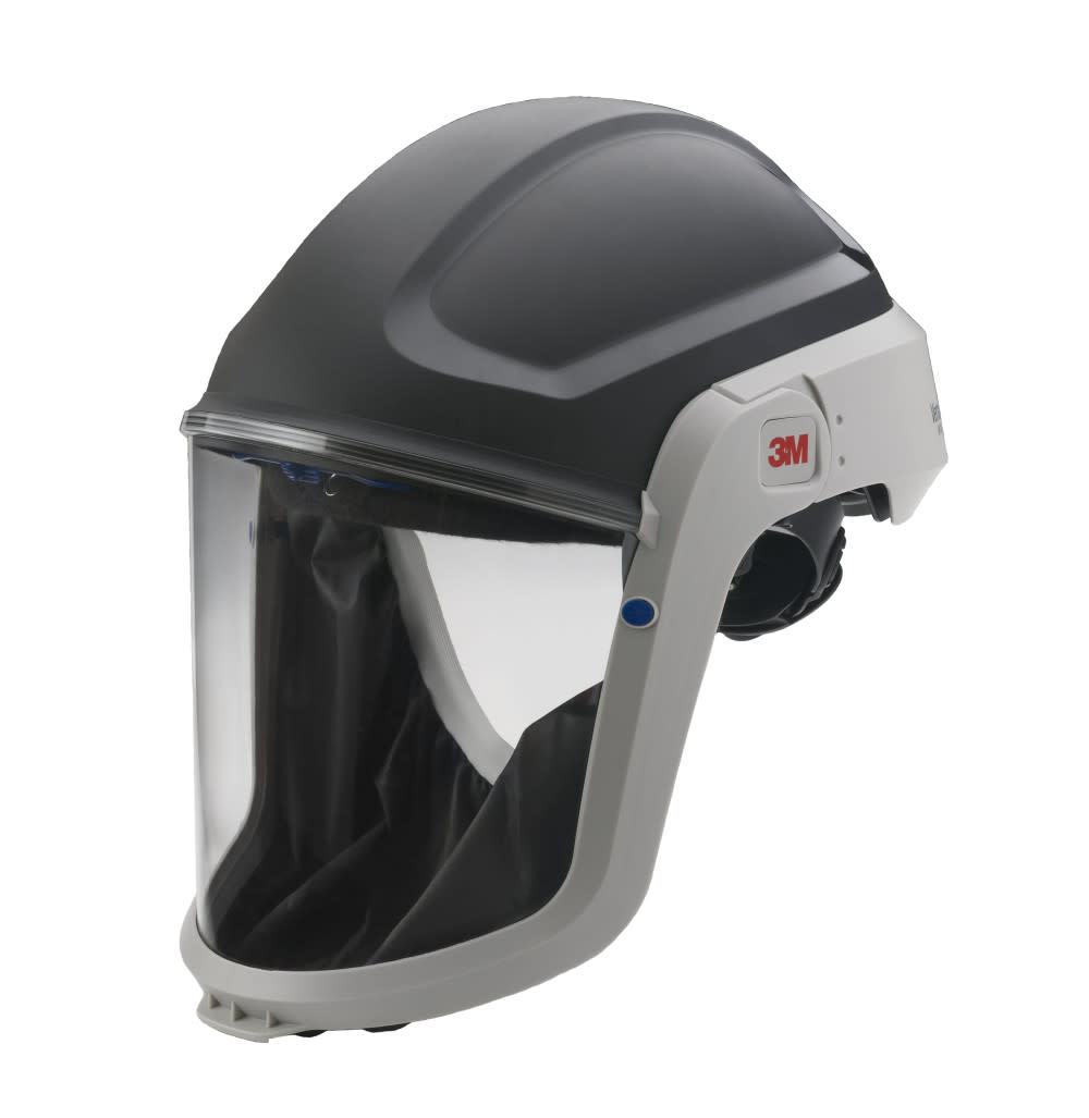 3M Versaflo Respiratory Hard Hat Assembly M-307 with Premium Visor and Faceseal - Flockneti