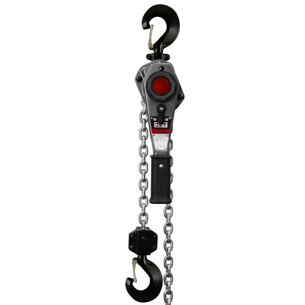 JET JLH-150-15PSH 1-1/2T Lever Hoist 15Ft. Lift Ship Yard Hooks - Flockneti