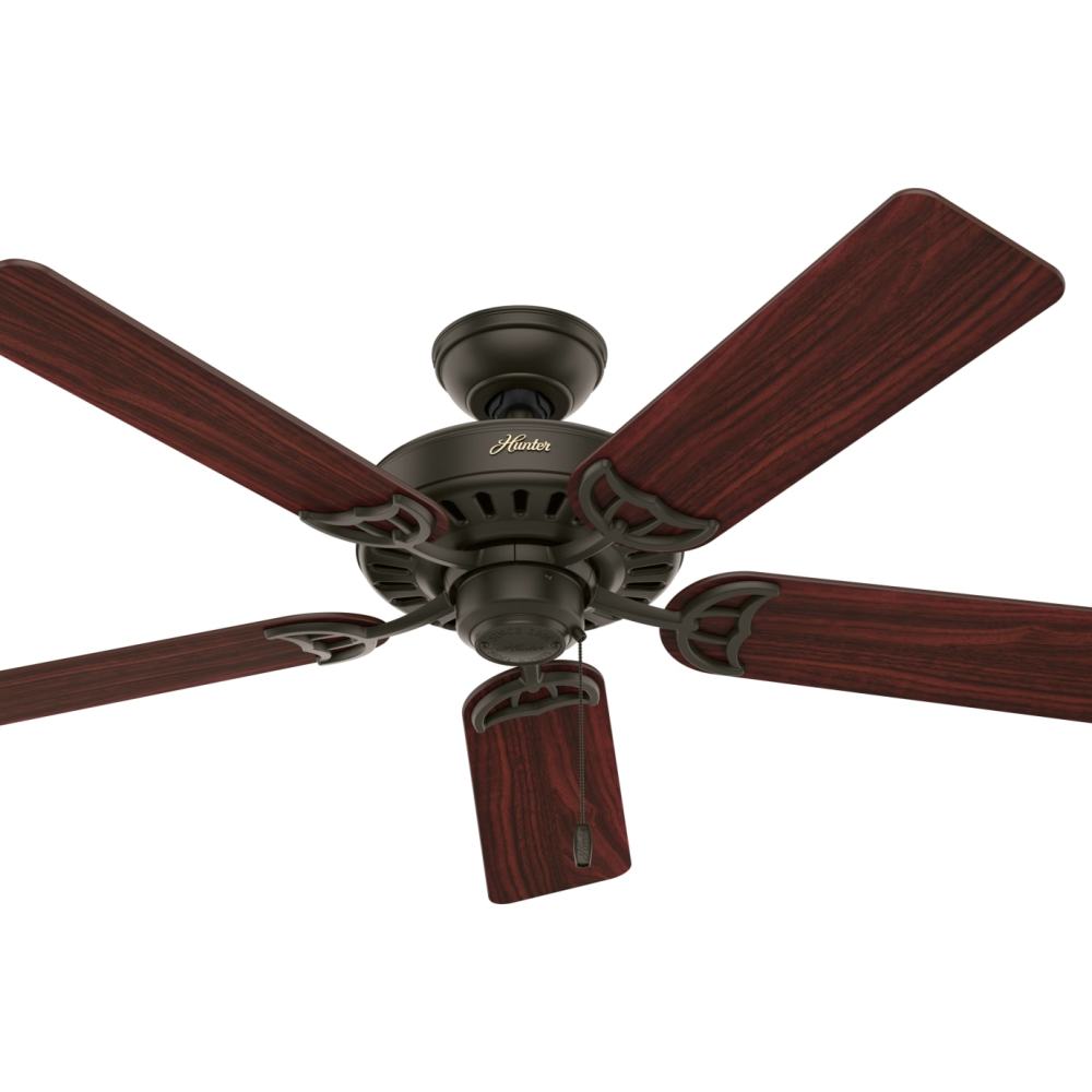 Hunter Fan Studio Series Ceiling Fan 52″ New Bronze Cherry/Walnut - Flockneti