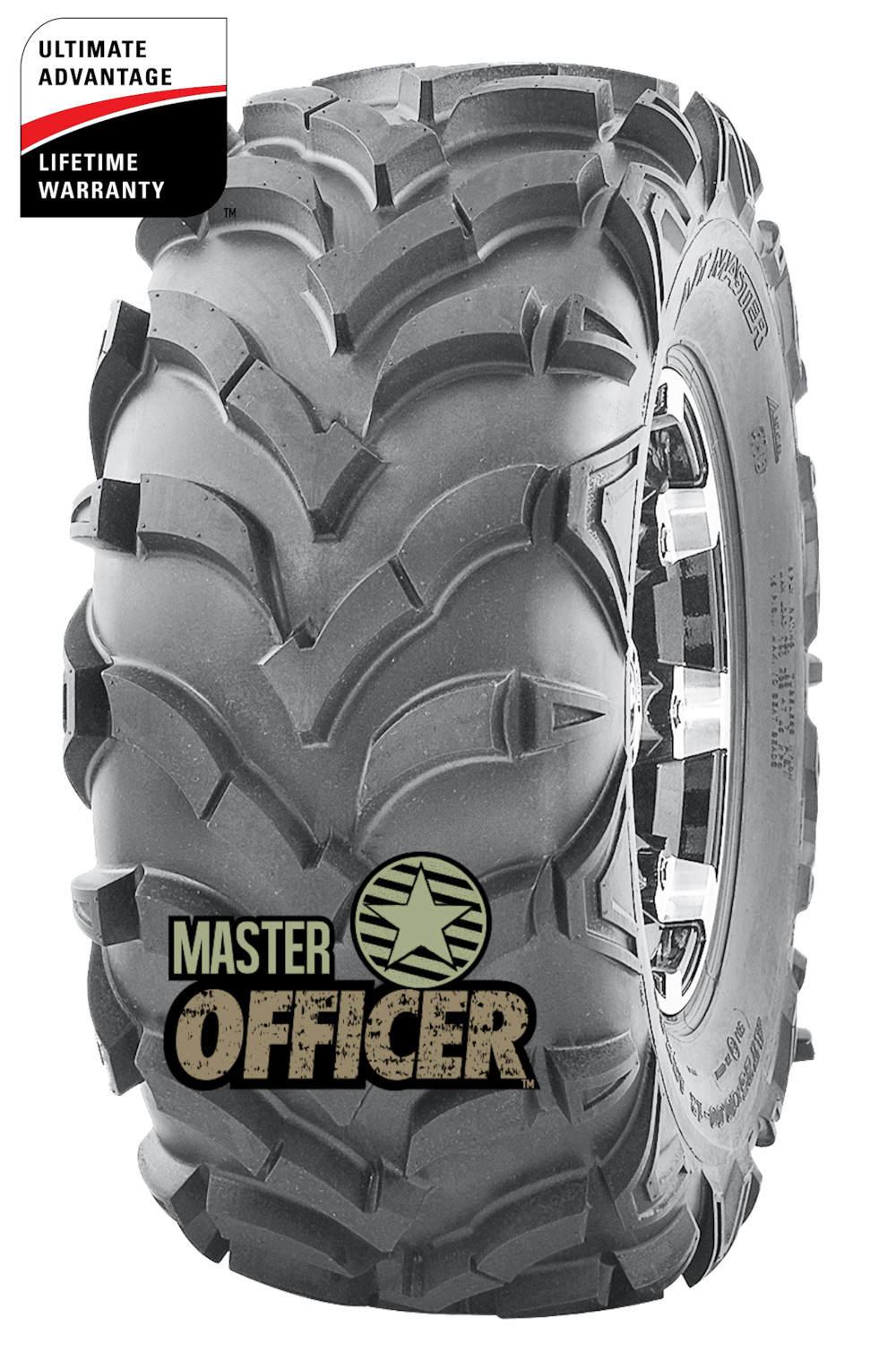 Master ATV 24×11.00-10 6P TL Officer ATV Tire (Tire Only) - Flockneti