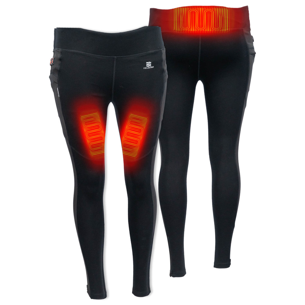 Mobile Warming Merino Heated Baselayer Pant Womens 7.4V Black Medium - Flockneti