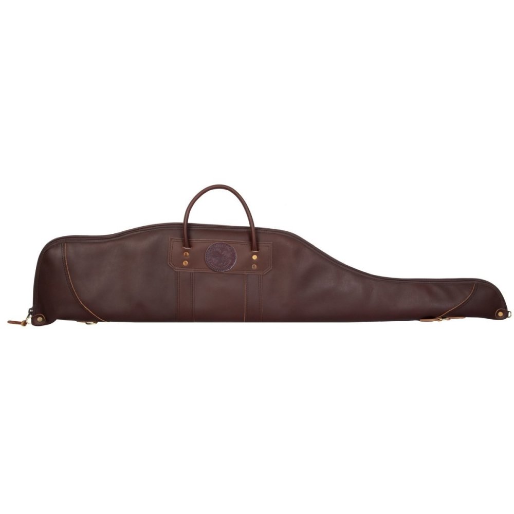 Duluth Pack 55 In. L Brown Smooth Leather Rifle Case With Scope - Flockneti