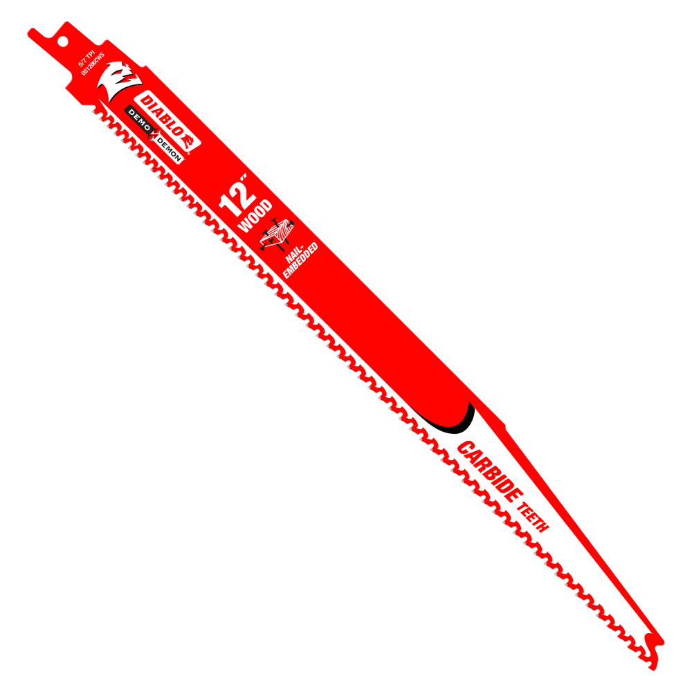 Diablo Tools 12″ Demo Demon Carbide Recip Blade for Nail-Embedded Wood - Flockneti