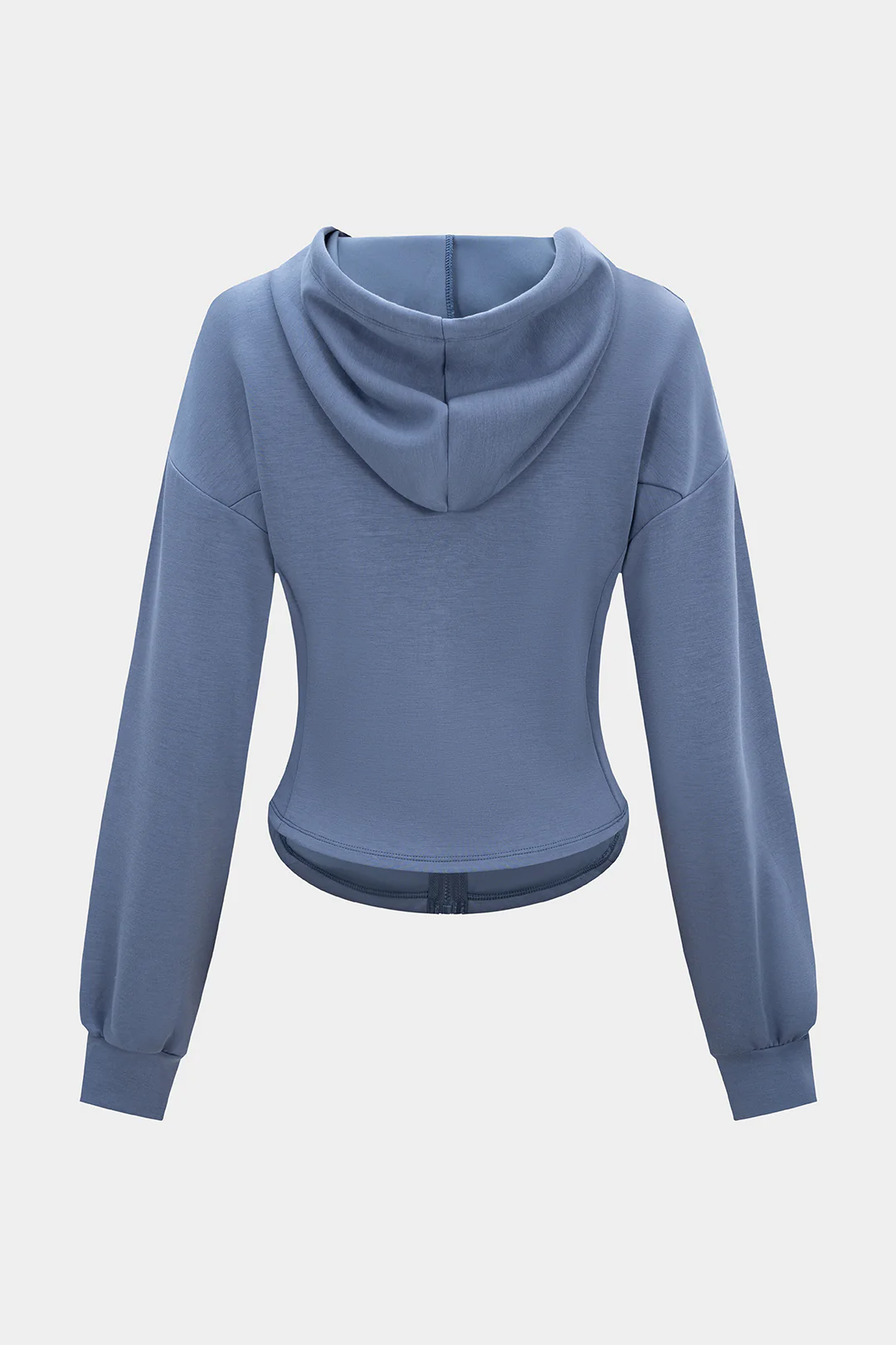 Zipper Drawstring Pocket Hoodie - Flockneti