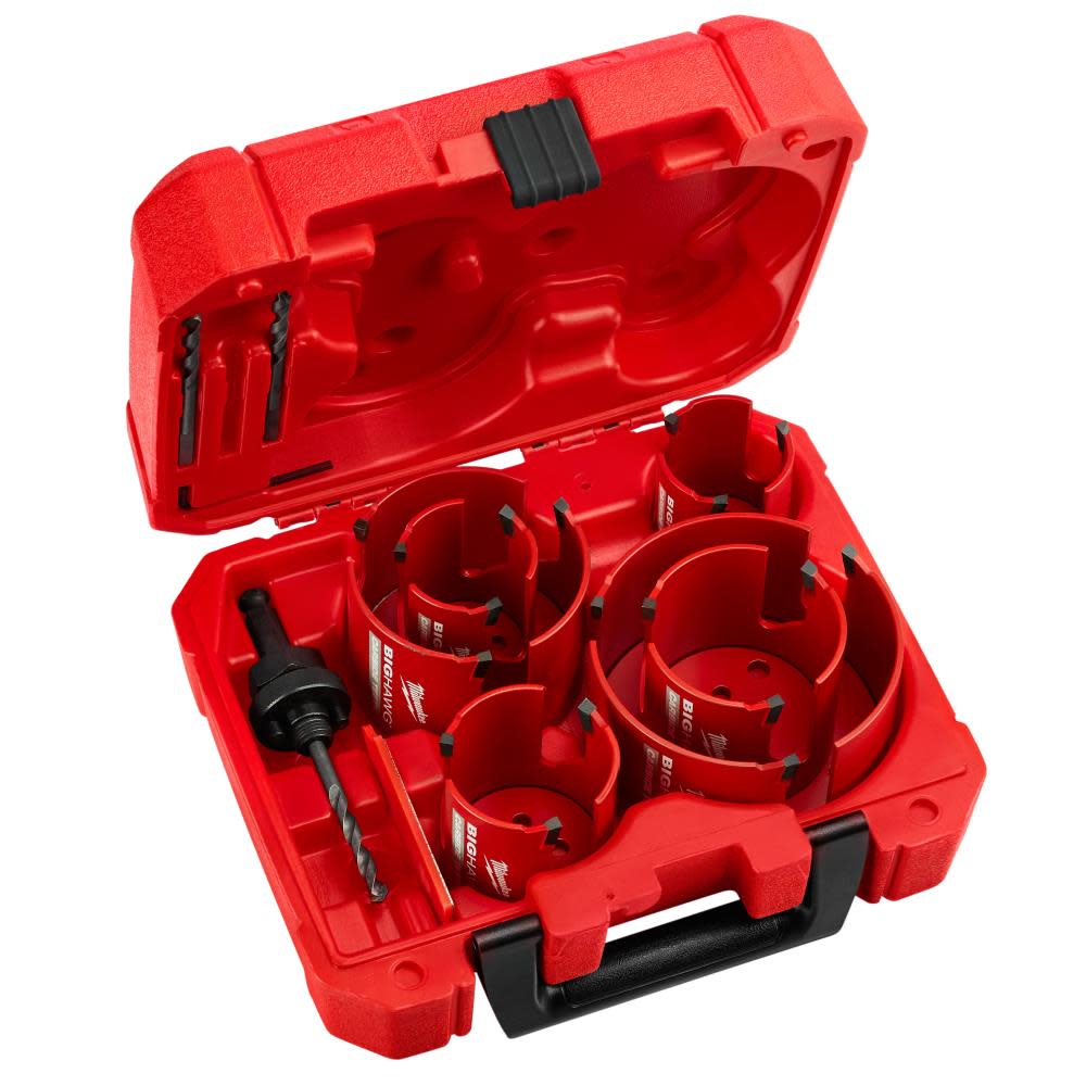 Milwaukee 10 pc. Big Hawg with Carbide Teeth Kit - Flockneti