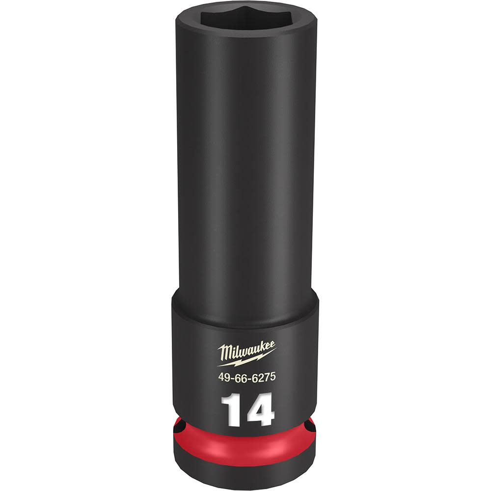 Milwaukee SHOCKWAVE Impact Duty Socket 1/2″ Drive 14MM Deep 6 Point - Flockneti