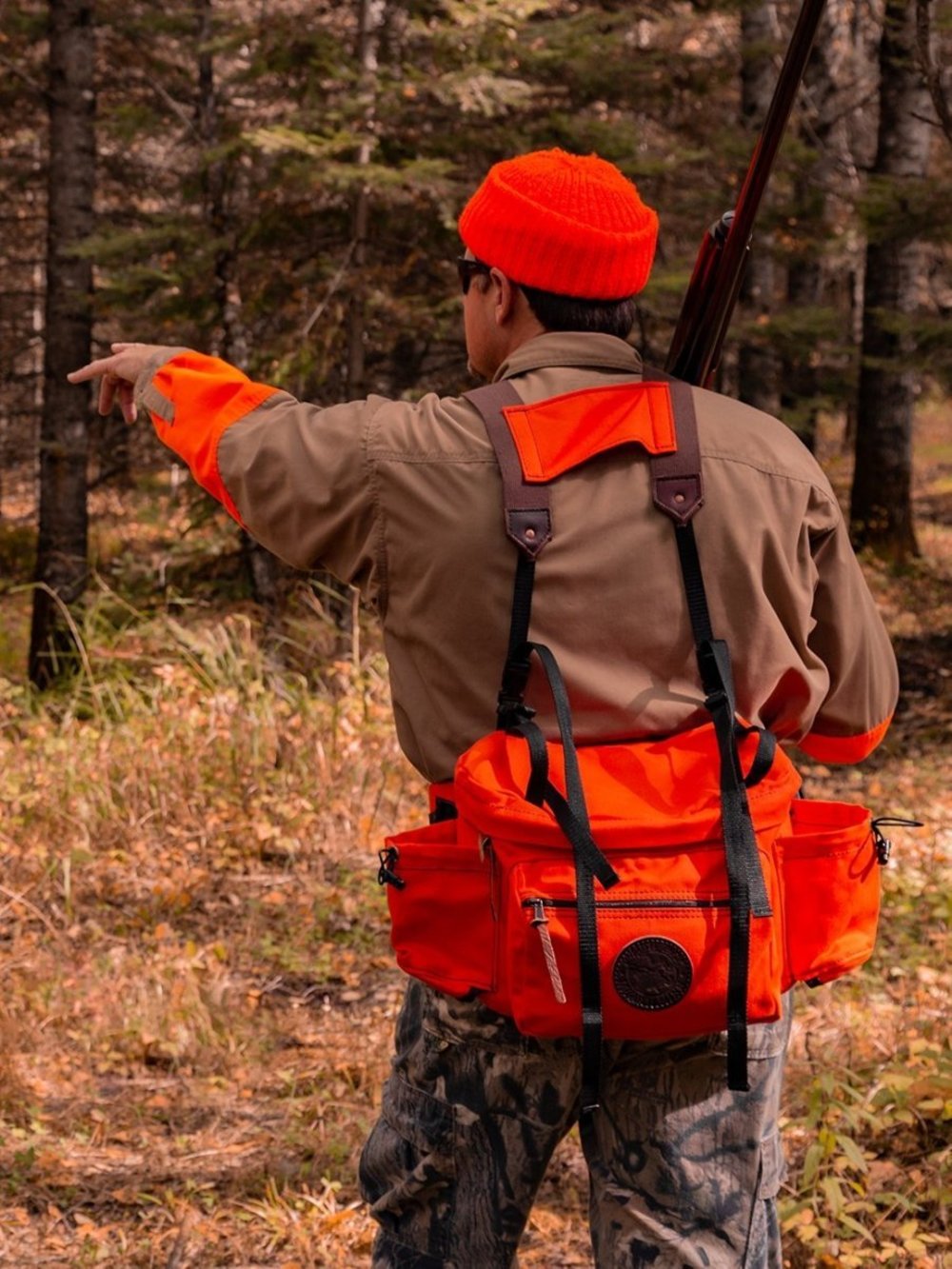 Duluth Pack 12 Liter Capacity Orange Canvas All Day Lumbar Pack - Flockneti