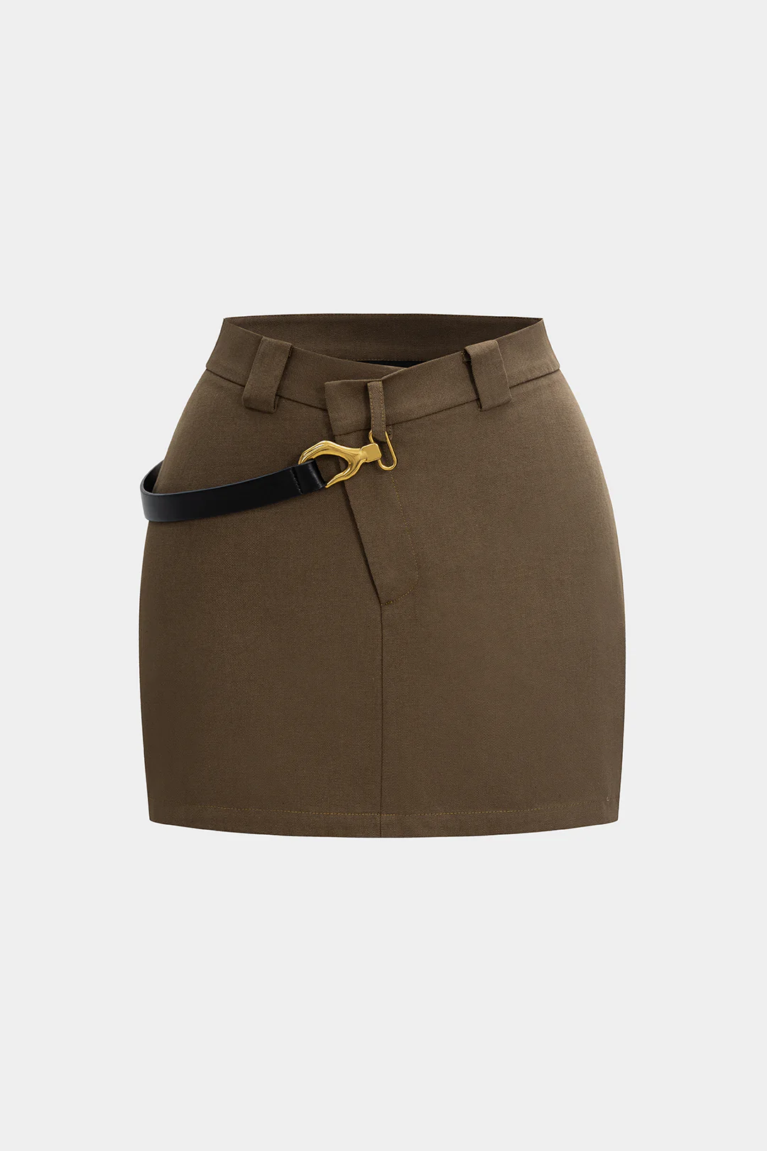 Metallic Asymmetrical Skirt - Flockneti
