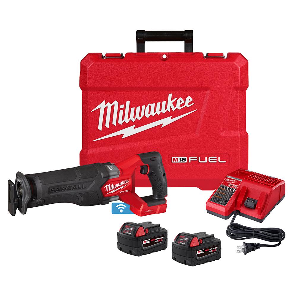 Milwaukee M18 FUEL SAWZALL Reciprocating Saw with ONE-KEY – 2 Battery XC5.0 Kit - Flockneti