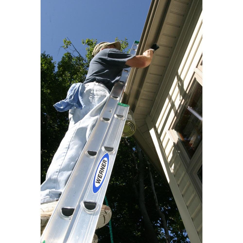 Werner 36 Ft. Type II Aluminum Extension Ladder - Flockneti