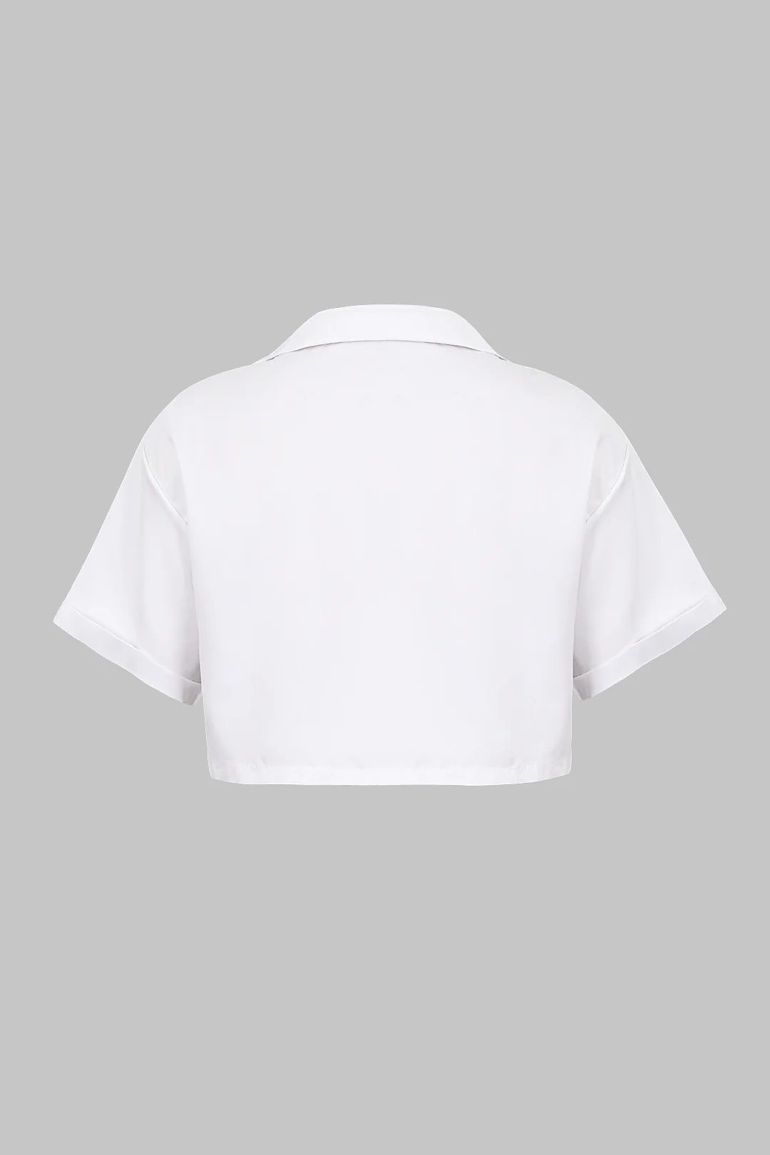 Plus Size Twist Knot Short-Sleeve Shirt - Flockneti