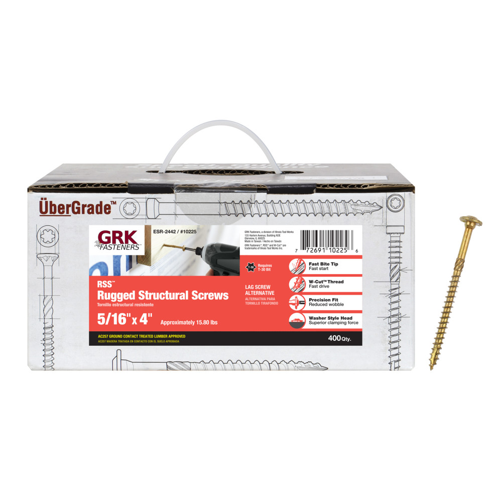 GRK Fasteners RSS Screw Bulk 5/16 x 4″ - Flockneti