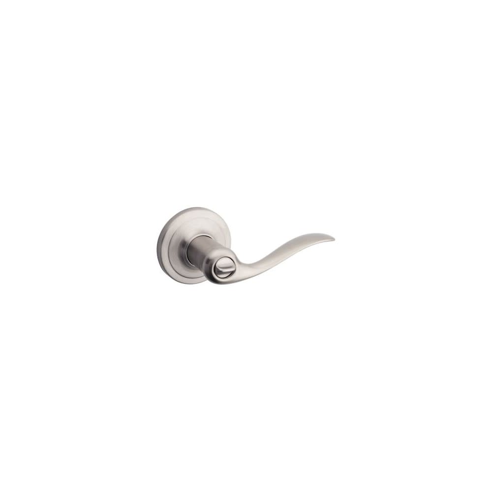 Kwikset Satin Nickel Signature Series Keyed Entry Tustin Door Lever - Flockneti