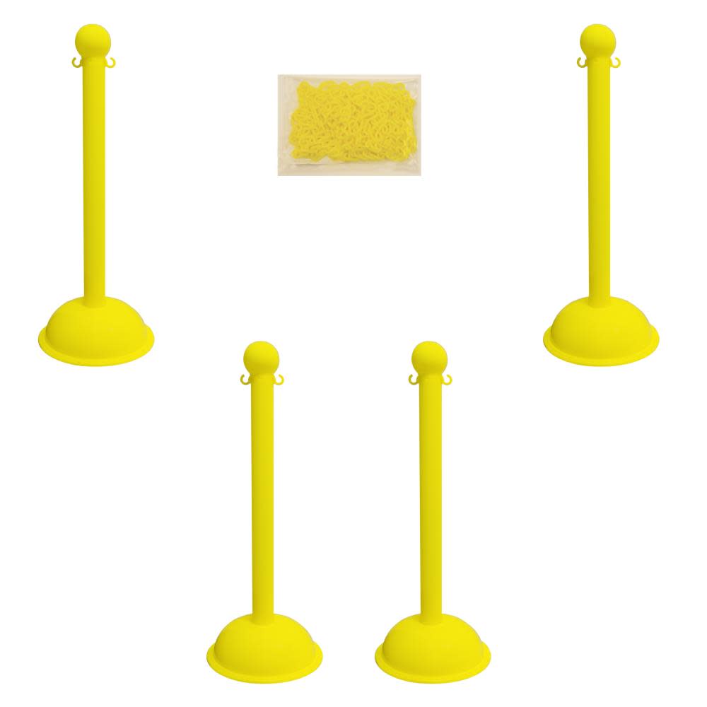 Mr Chain 3″ Stanchion Kit – 4 pk - Flockneti