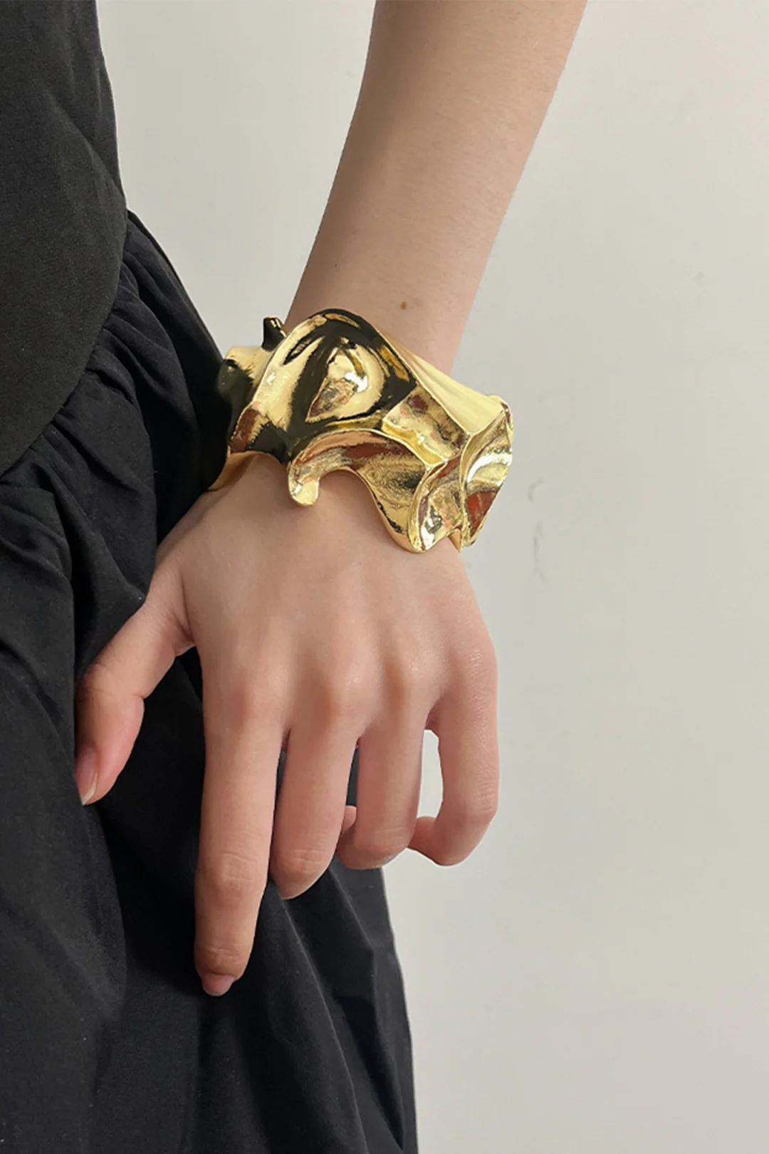Metallic Ruched Bracelet - Flockneti