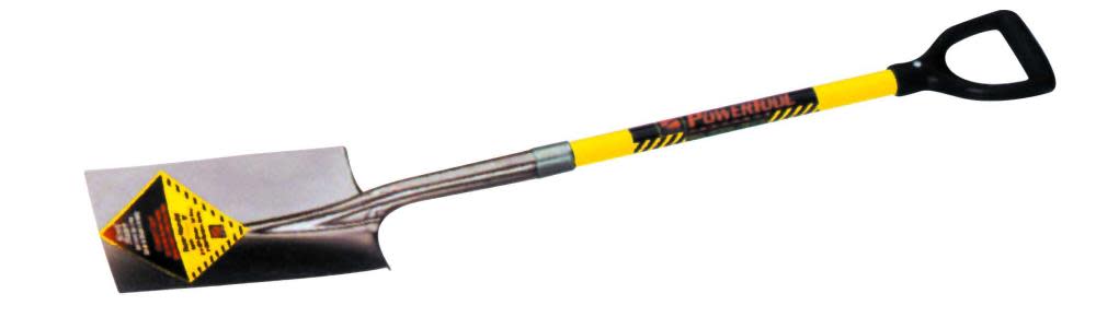Structron Garden Spade Yellow Fiberglass Handle D-Grip - Flockneti