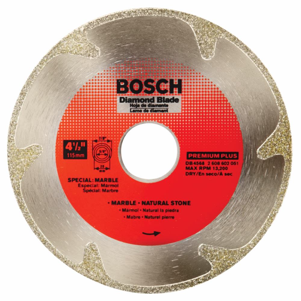Bosch 4 1/2″ Premium Plus Continuous Rim Diamond Blade for Clean Cuts - Flockneti