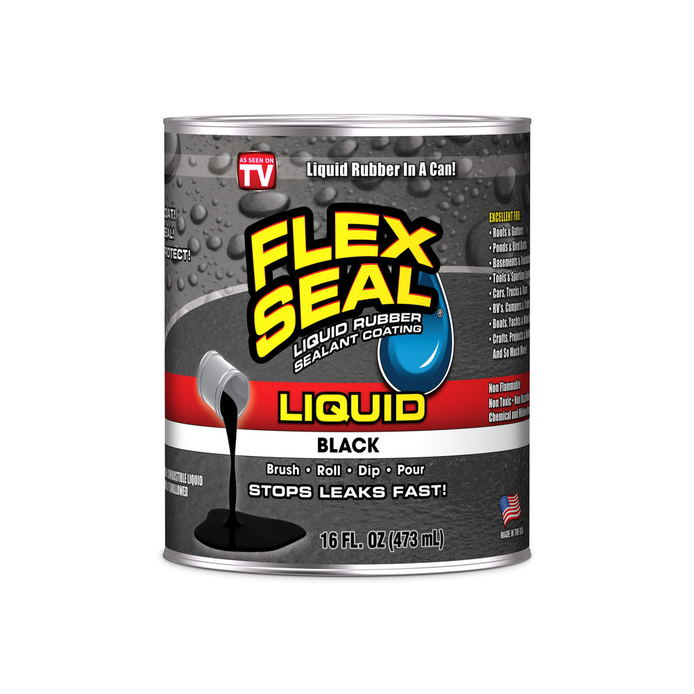Flex Seal 16 oz Liquid Rubber Sealant – Black - Flockneti