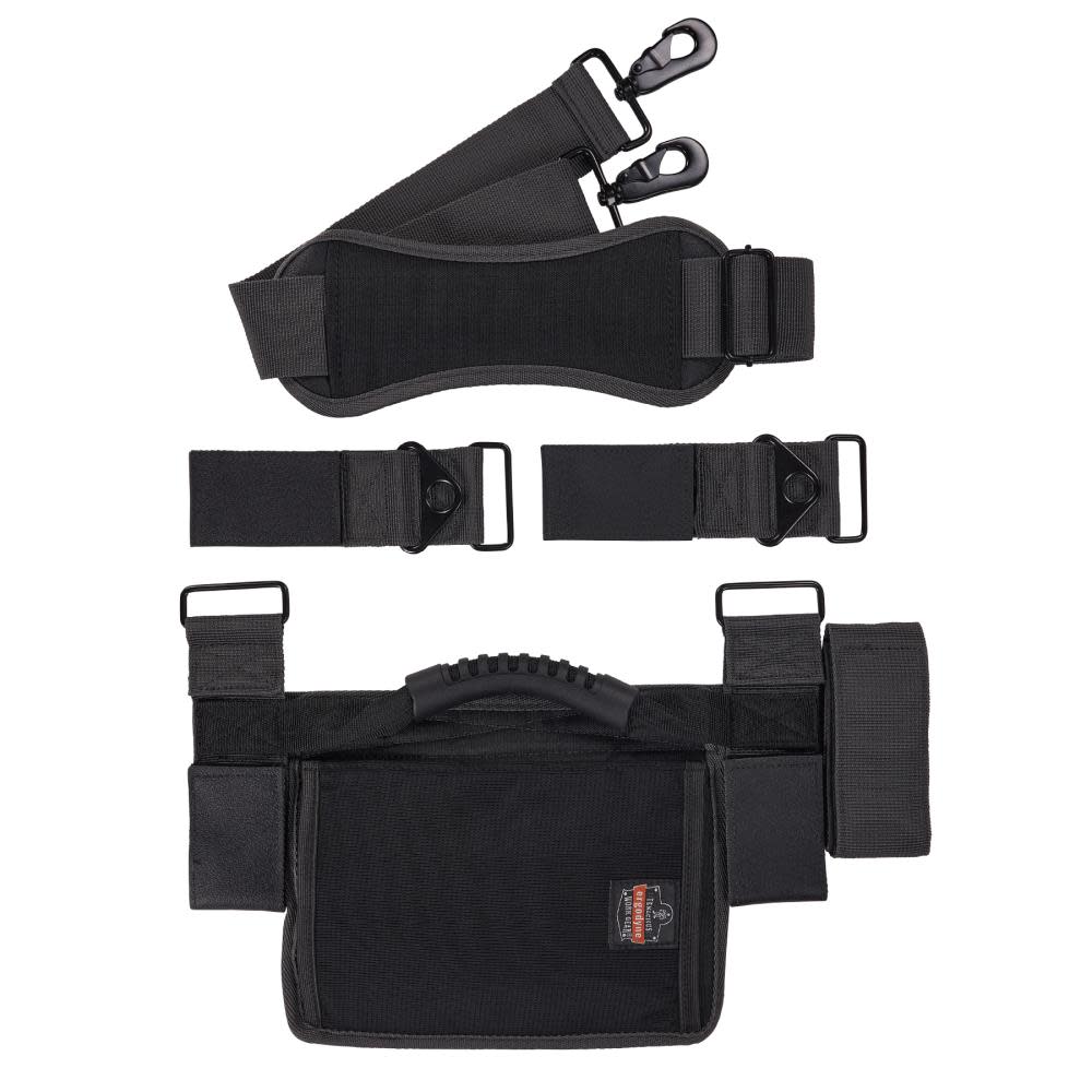 Ergodyne Arsenal 5300 Ladder Shoulder Lifting Strap & Carrying Handle Black - Flockneti
