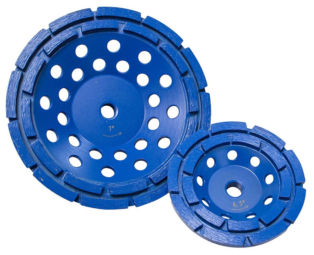 Diamond Products 7 In. x 5/8 In. Star Blue Double Row Cup Grinder - Flockneti