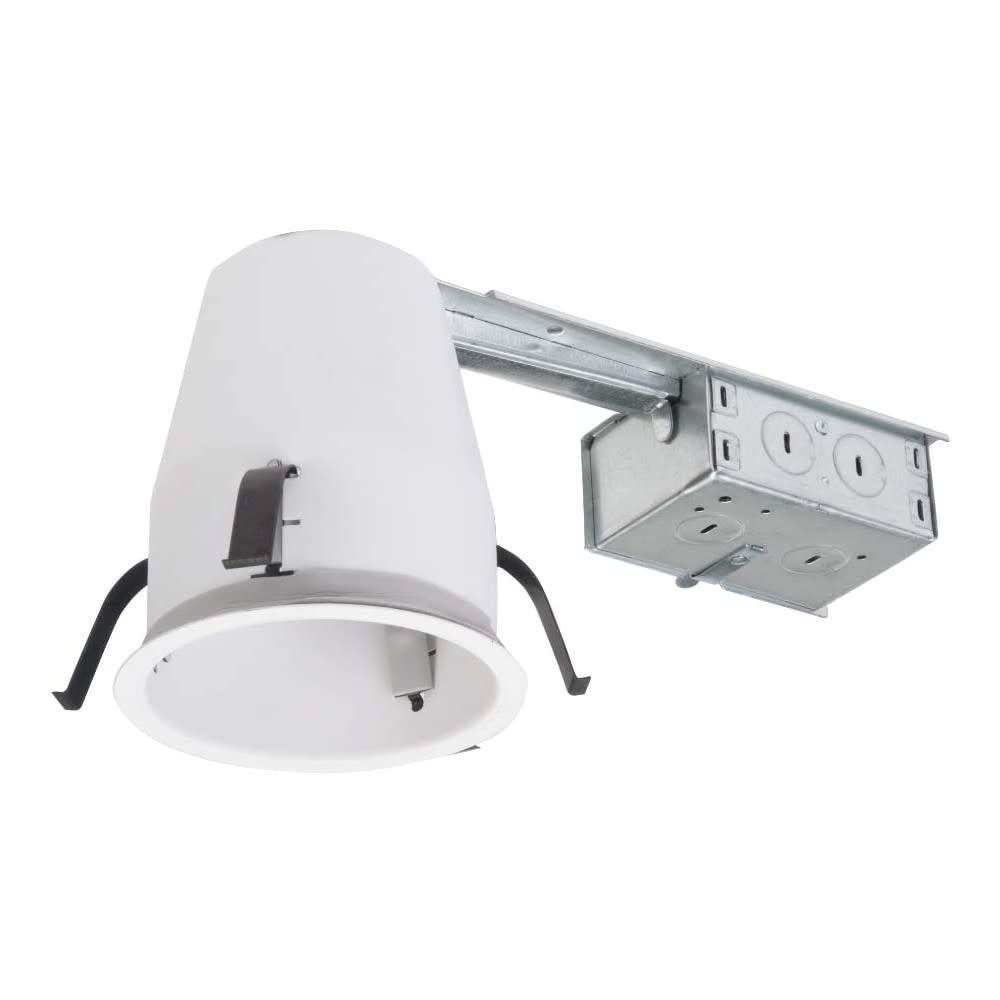 Halo 4″ Steel 120V 60W Air Tite E26 Screw Base Non IC Housing - Flockneti