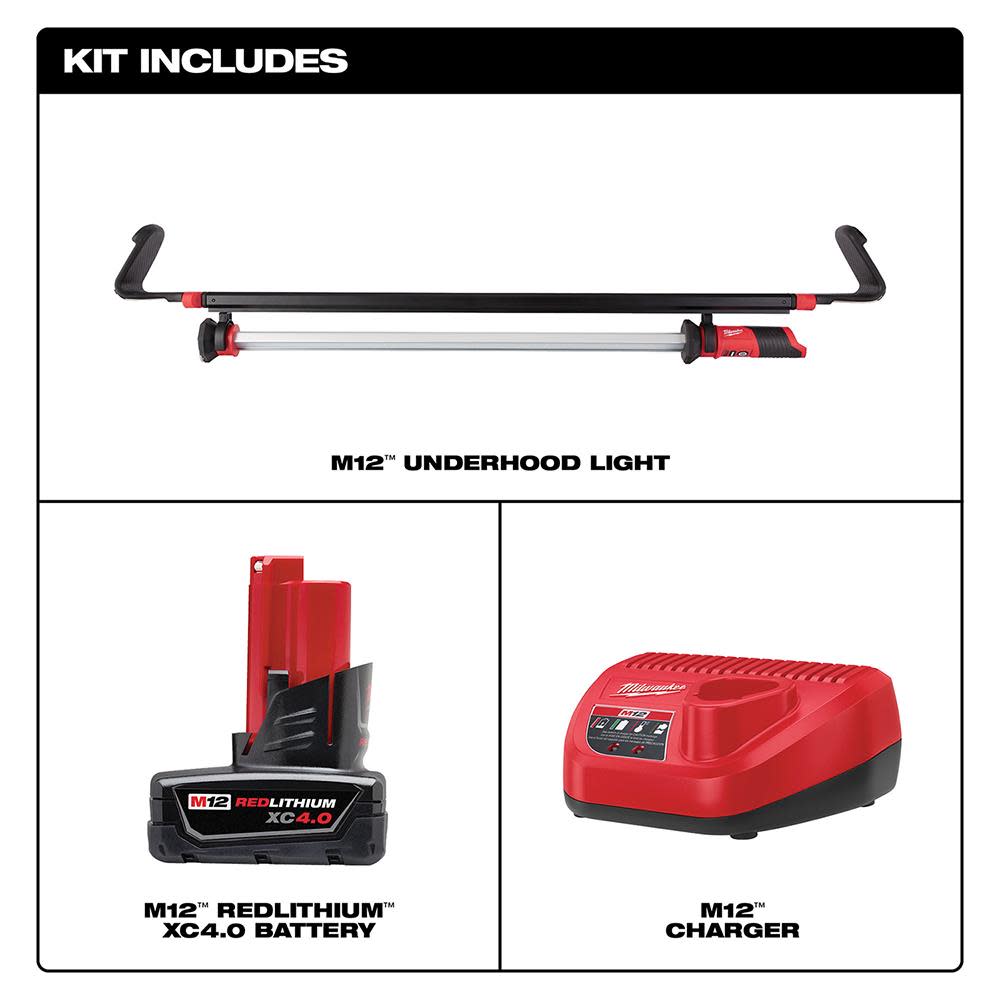 Milwaukee M12 LED Underhood Light Kit - Flockneti