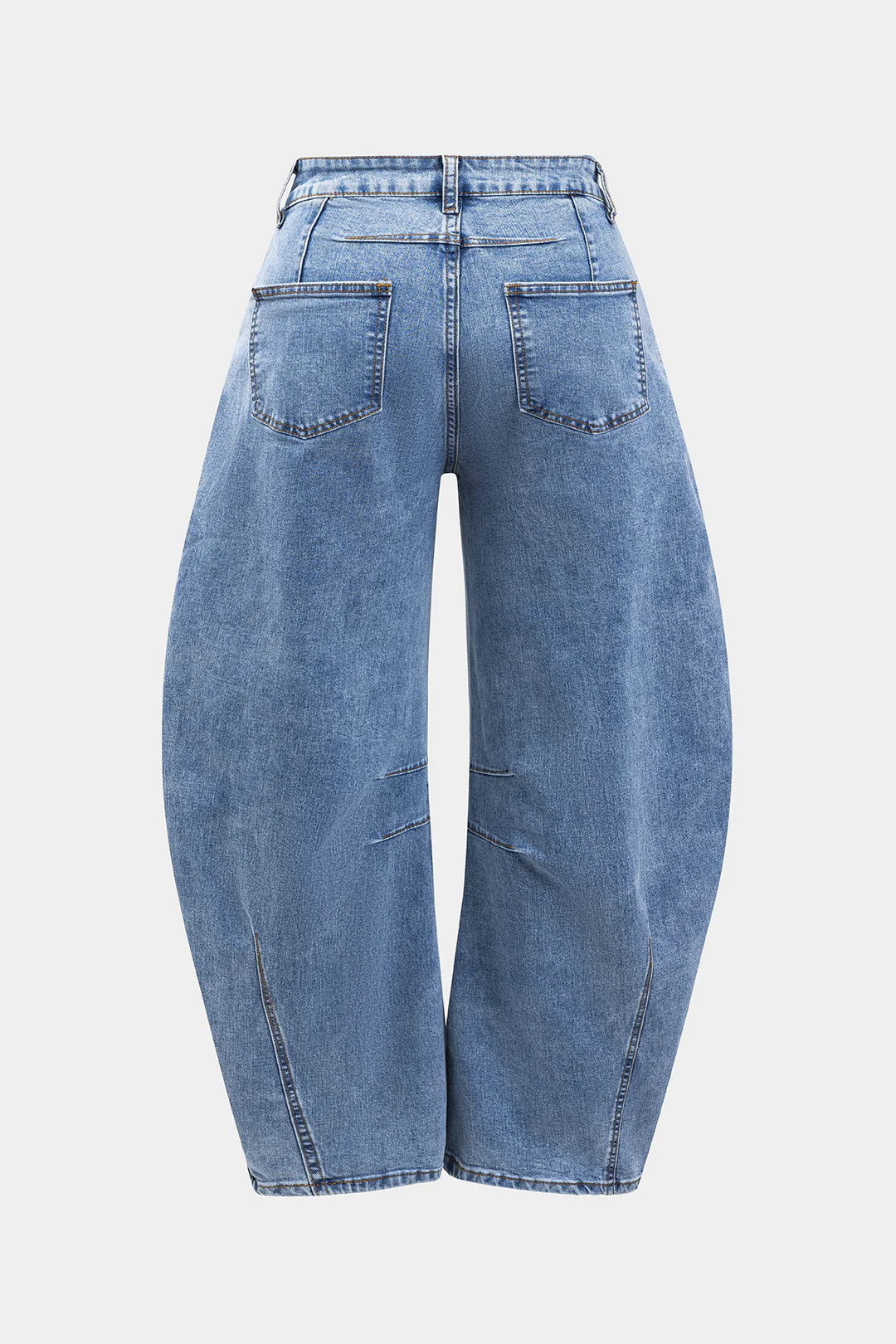 Plus Size Denim High Waist Jeans - Flockneti