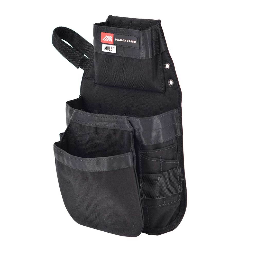 Diamondback Toolbelts Black Left Side Mule 2.0 Tool Pouch - Flockneti