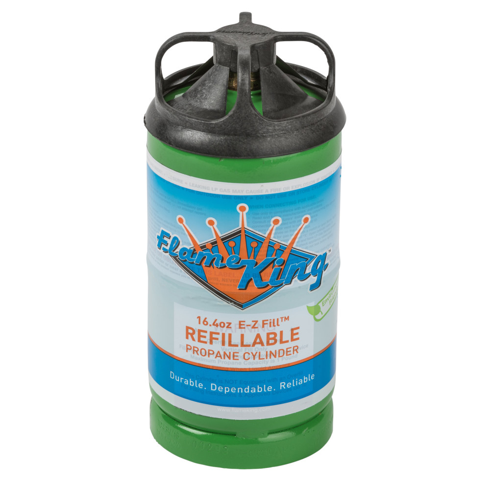 Flame King 1 lb Propane Cylinder Refillable Ships Empty - Flockneti