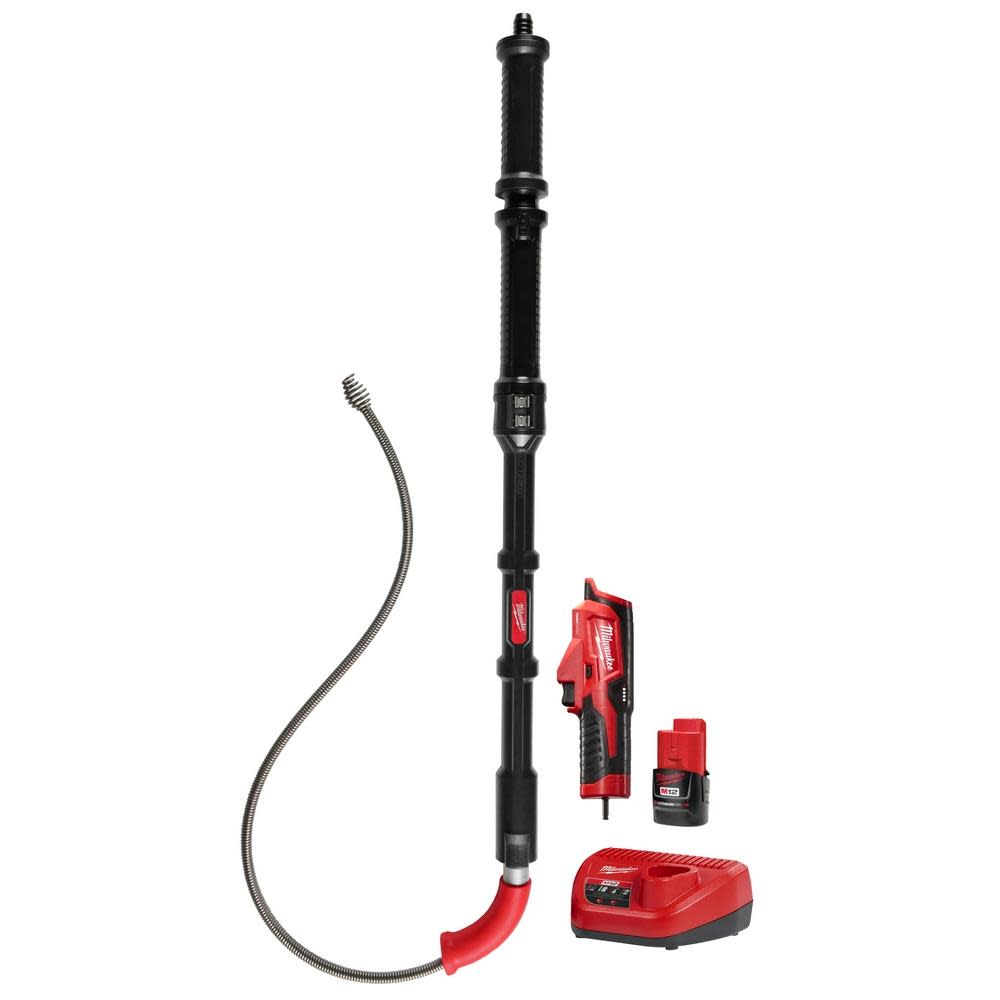 Milwaukee M12 TRAPSNAKE 6′ Toilet Auger Kit - Flockneti