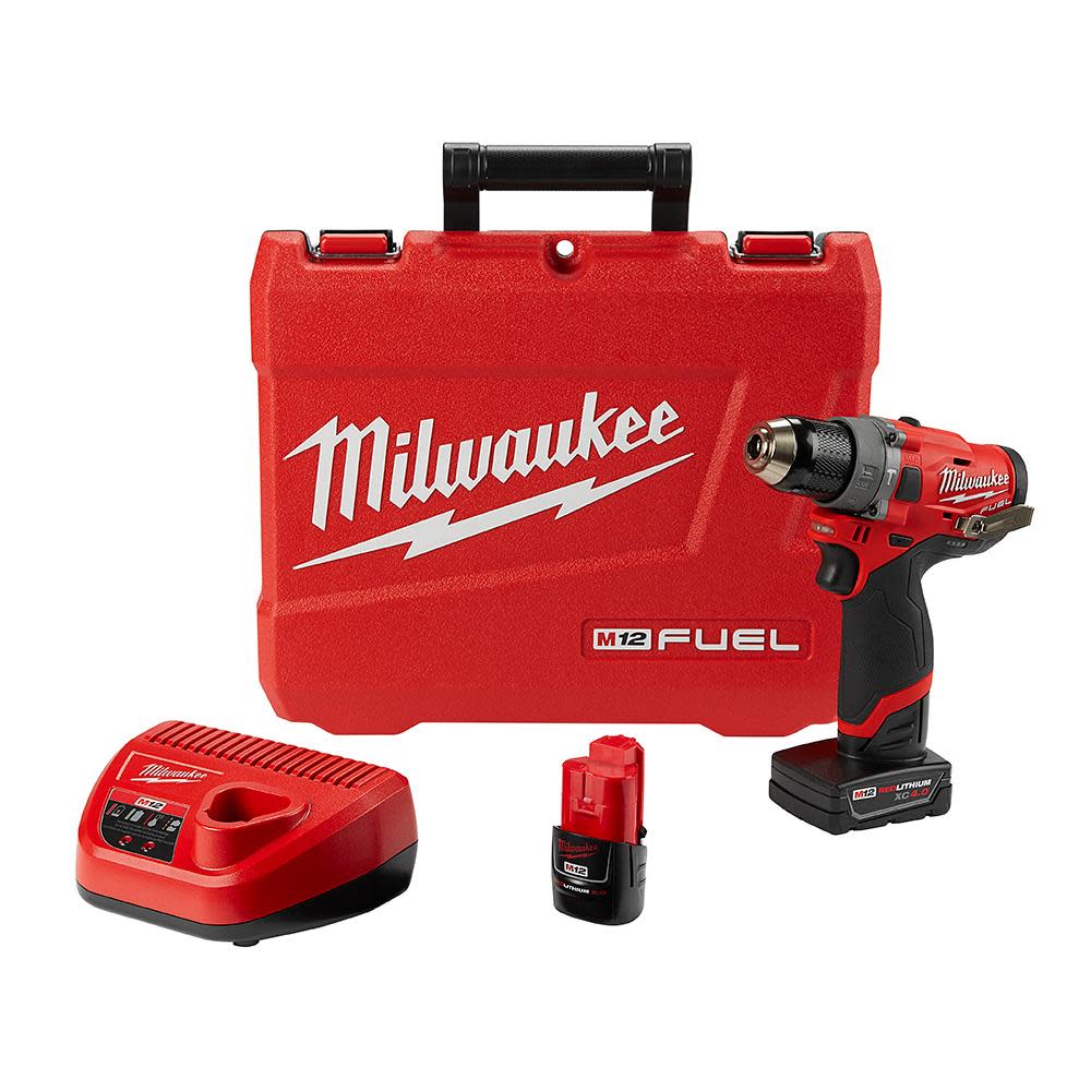 Milwaukee M12 FUEL 1/2 In. Hammer Drill Kit - Flockneti