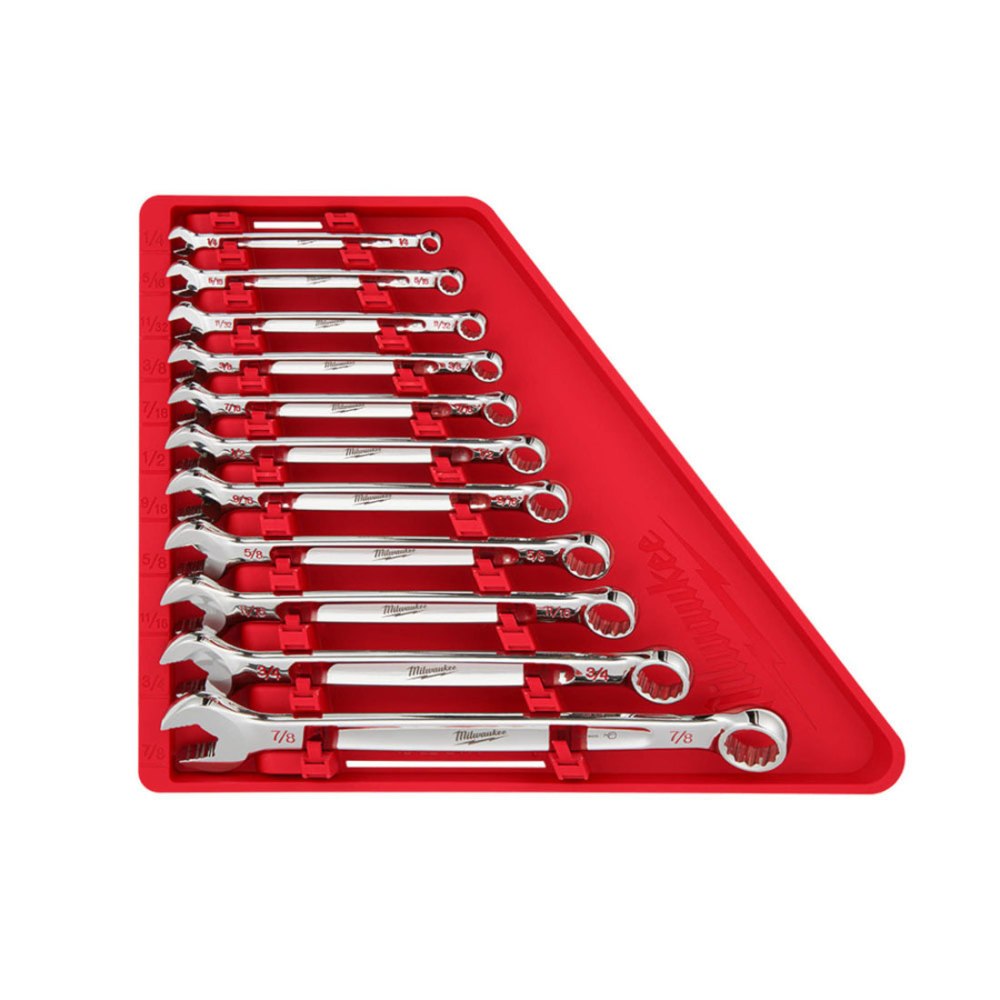 Milwaukee SAE Combination Wrench 11pc Set - Flockneti